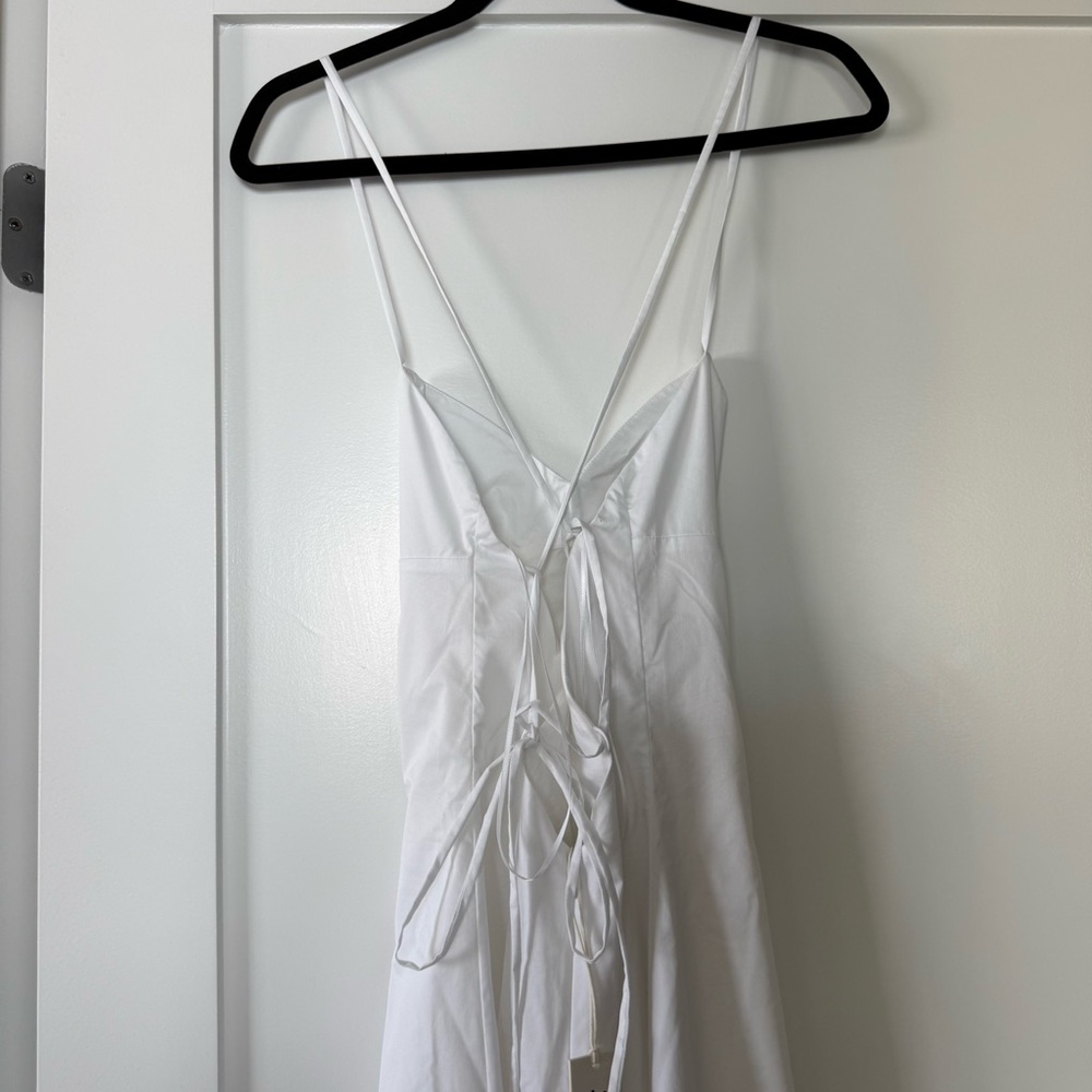 KHY NWT POPLIN LOW BACK MIDI DRESS - Picture 11 of 16